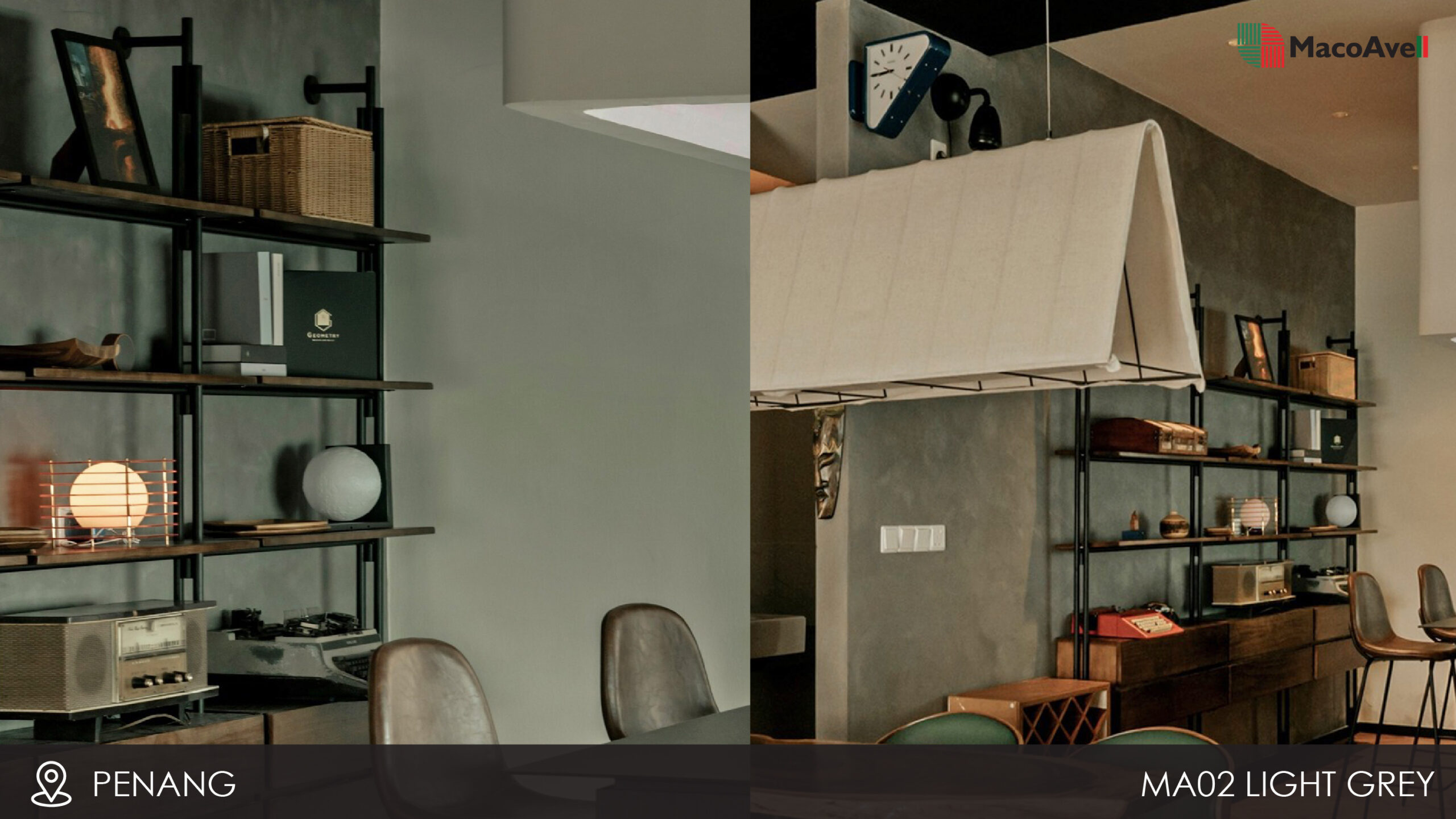 Macoavell Vellplas MA02 applied wall at residential Penang. Macoavell Vellplas MA02 applied wall at residential Penang.