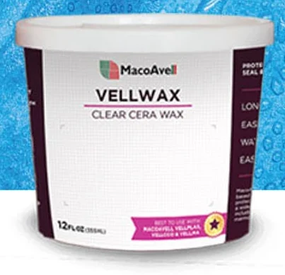 Vellwax Clear packaging detail from the supplied artwork