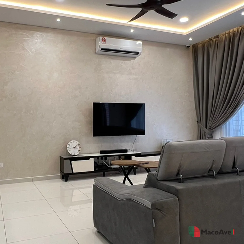 MA13 Greige with cera wax applied wall 