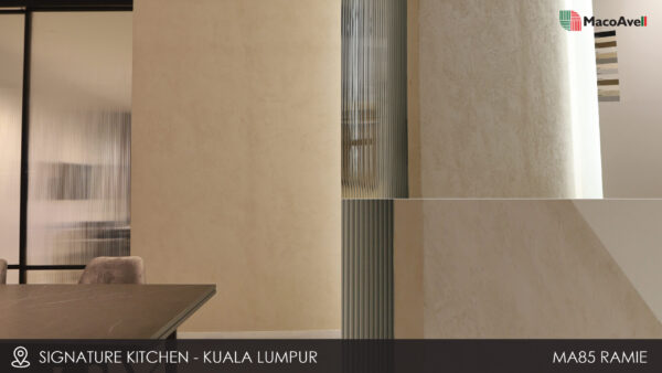 MacoAvell Vellcco MA85 Ramie applied at Signature Kitchen Kuala Lumpur.
