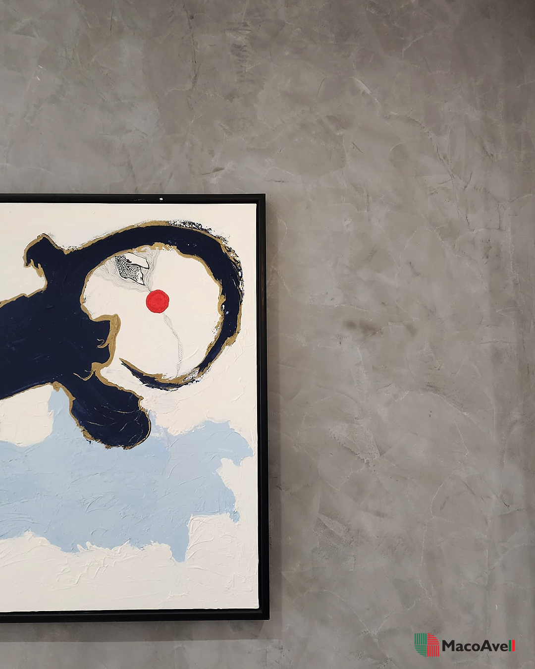 MacoAvell Vellplas MA22 applied wall with painting frame.