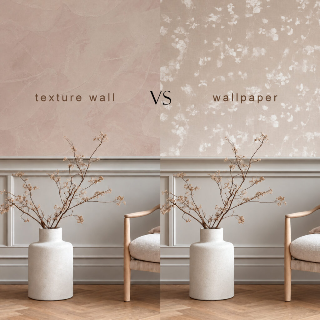MACOAVELL TEXTURE PAINT VS WALLPAPER