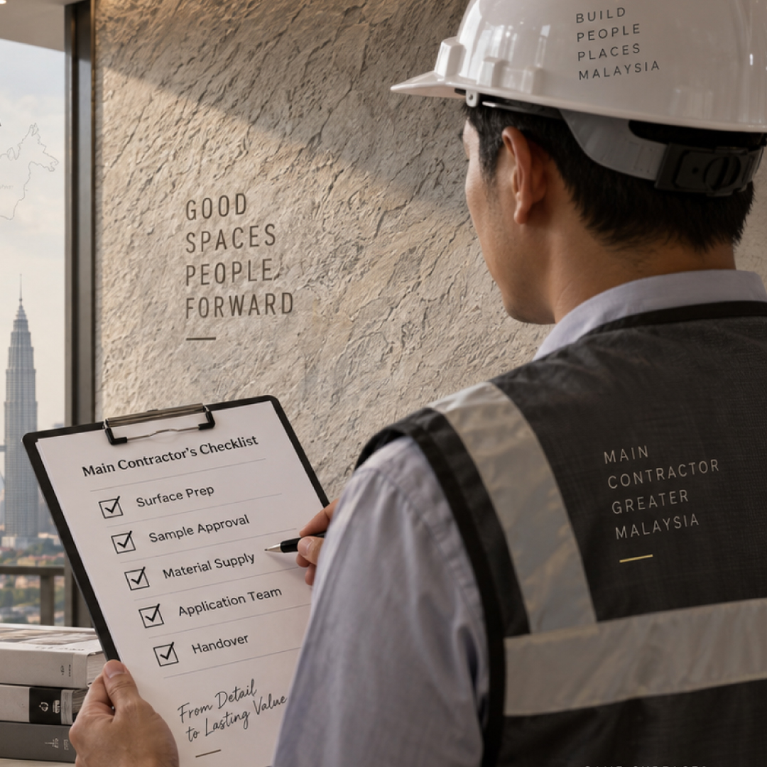 Texture Paint Supply and Installation in Malaysia: A Main Contractor’s Checklist