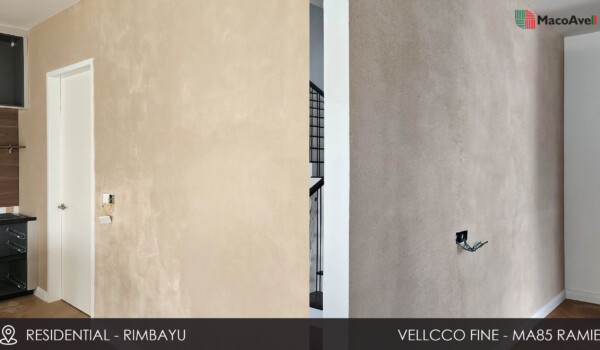Residential-Rimbayu Vellcco Fine MA85 Ramie applied wall. Residential-Rimbayu Vellcco Fine MA85 Ramie applied wall.